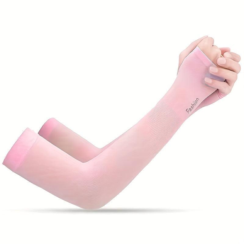 Solid Ice Sleeves Unisex Sunproof Driving Gloves UV Protection Cycling Gloves