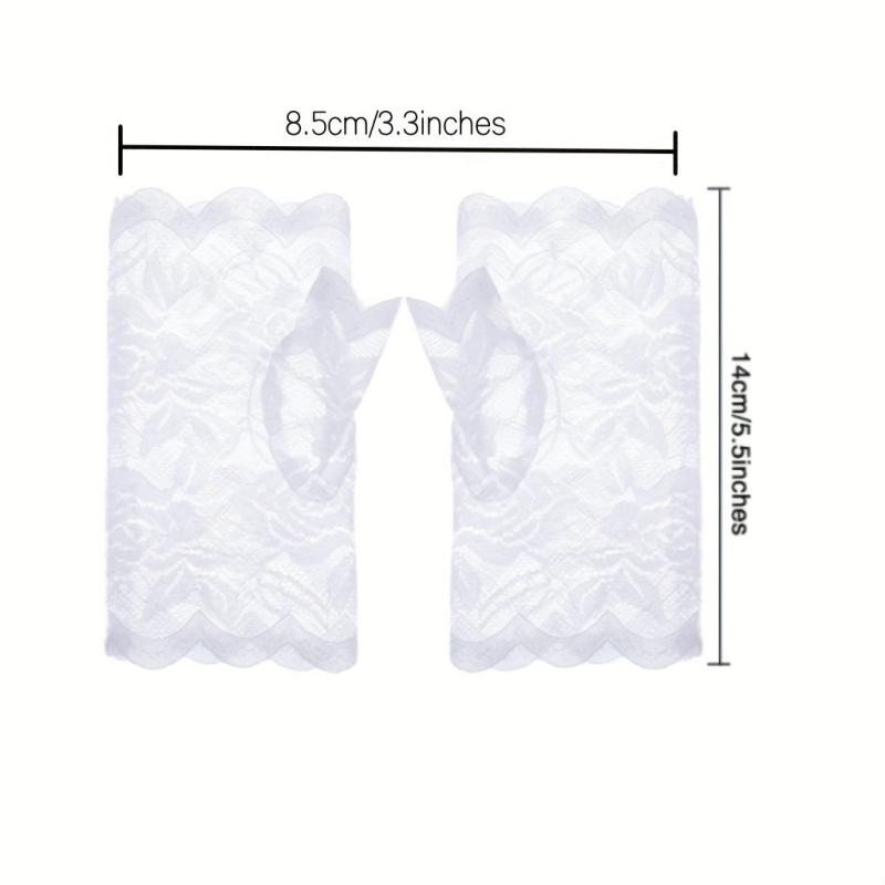Fingerless Lace Gloves for Women, Breathable Driving Gloves