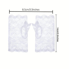 Fingerless Lace Gloves for Women, Breathable Driving Gloves
