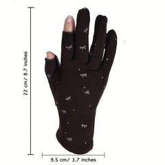 Sunproof Gloves Two-finger Short Gloves for Women