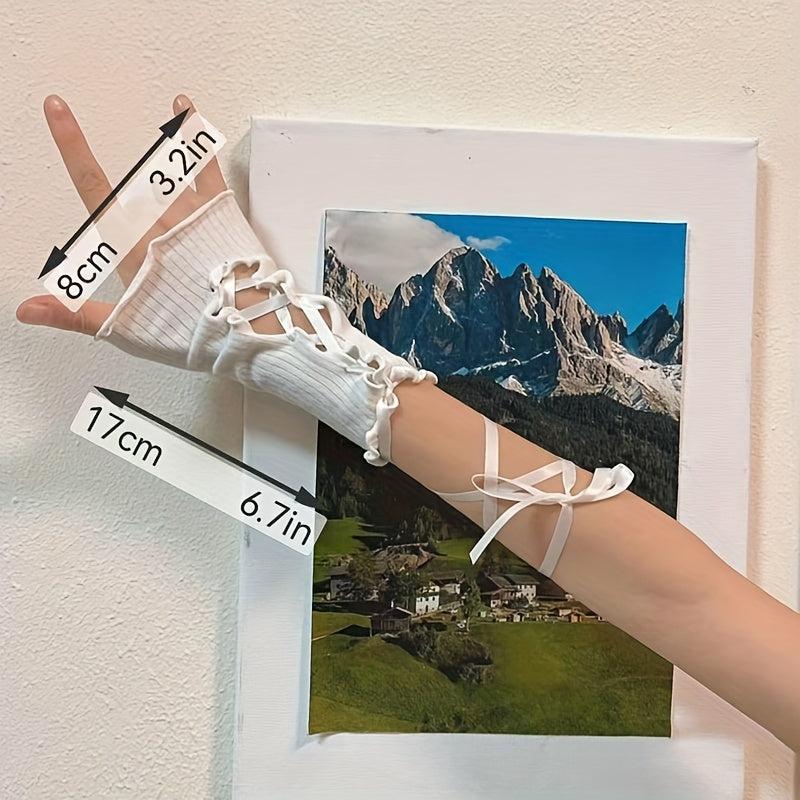 Women's Elastic Fingerless Sleeves for Outdoor Activities