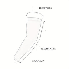 Candy Gradient Long Sleeve Women Casual Tie Dye UV Protection Ice Sleeves