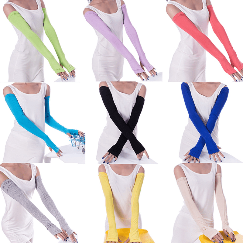 Candy UV Protection Gloves Sunproof Sleeves for Men & Women