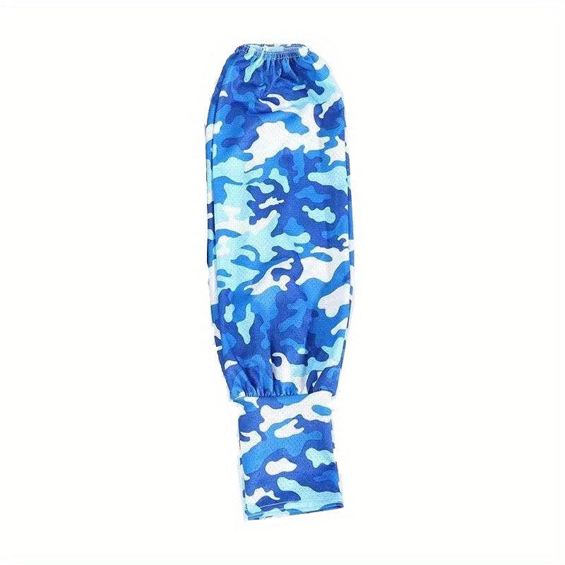 Camouflage Ice Silk Sleeves - Sunproof, Breathable, UV Protection