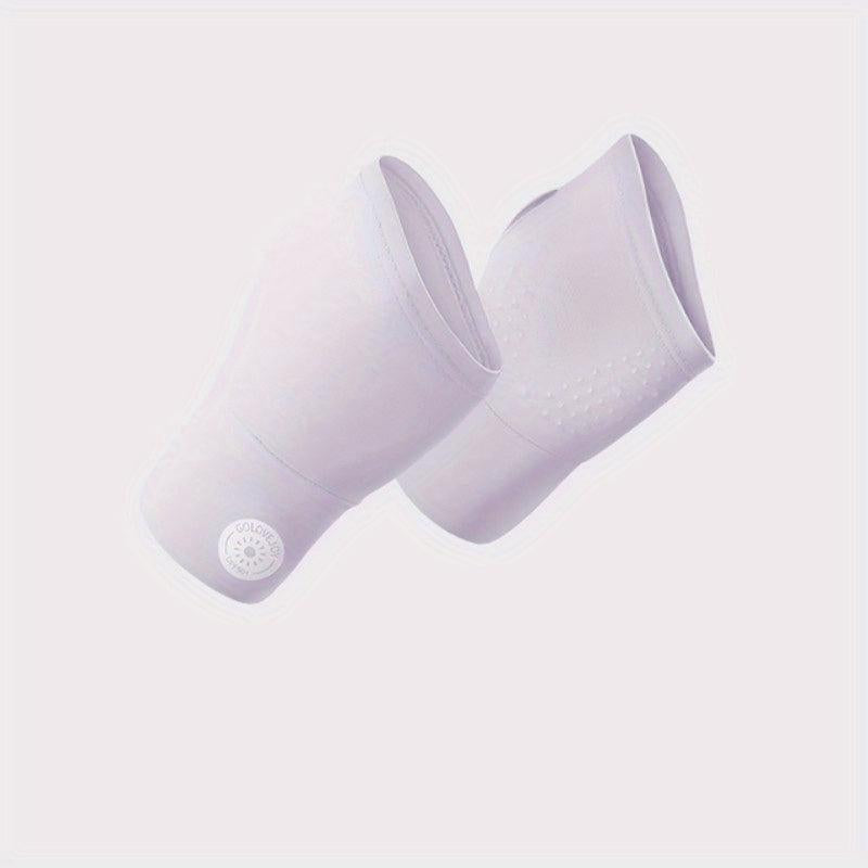 Solid Fingerless Gloves Non Slip Breathable Sunscreen Ice Gloves Outdoor