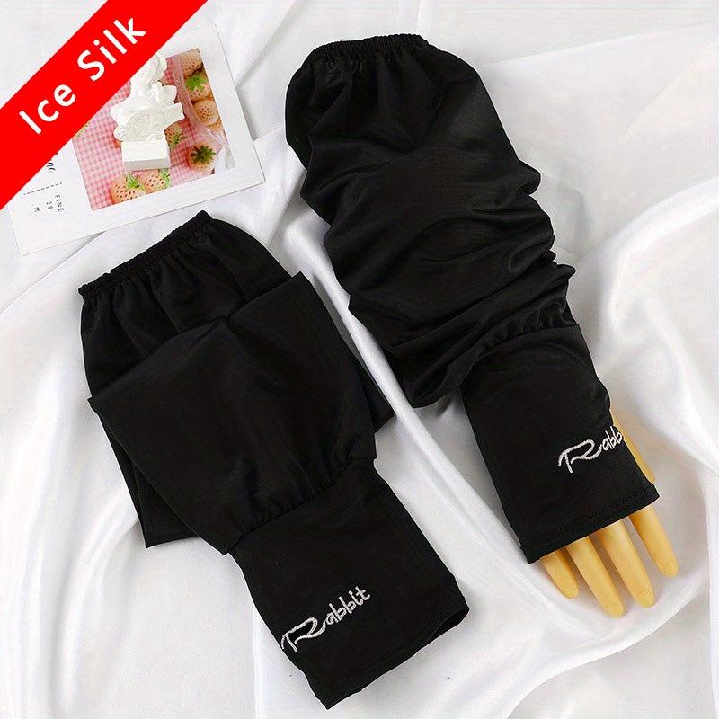 Cartoon Bunny Ice Sleeves UV Protection Gloves