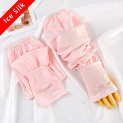 Cartoon Bunny Ice Sleeves UV Protection Gloves