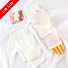 Cartoon Bunny Ice Sleeves UV Protection Gloves