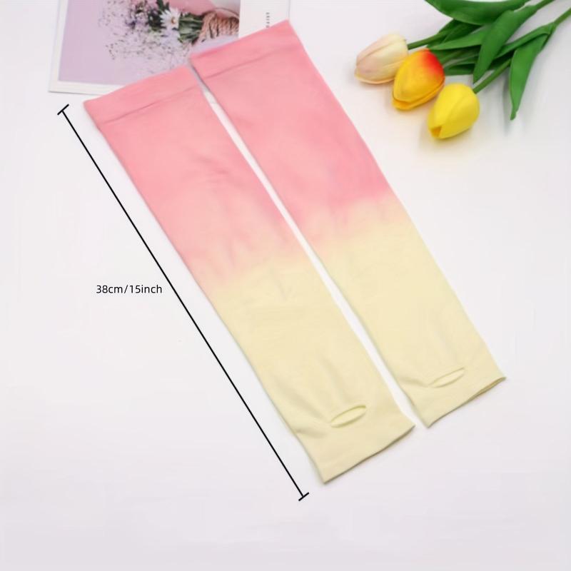 Women's Gradient Sunproof Gloves UV Protection Sleeves