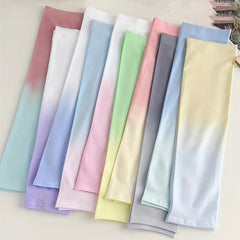 Women's Gradient Sunproof Gloves UV Protection Sleeves