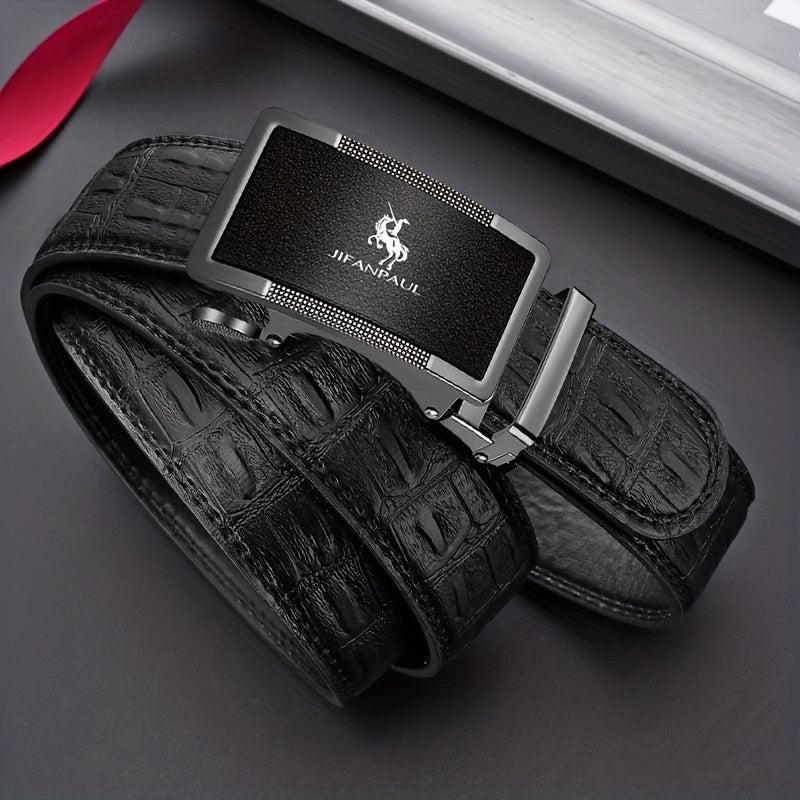 Men's Automatic Buckle Business Belt for Holiday Birthday