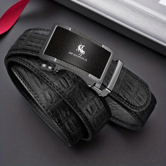 Men's Automatic Buckle Business Belt for Holiday Birthday