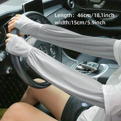 Women's UV Protection Ice Sleeve Gloves Breathable Sunproof Long Sleeves
