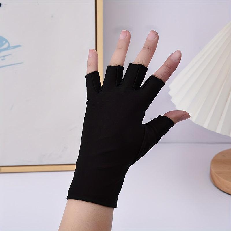Fingerless Gloves Women Men Touch Screen Cycling Driving Sports Gloves