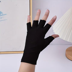 Fingerless Gloves Women Men Touch Screen Cycling Driving Sports Gloves
