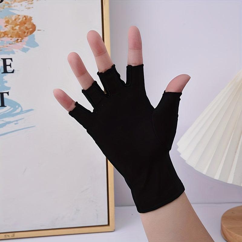 Fingerless Gloves Women Men Touch Screen Cycling Driving Sports Gloves