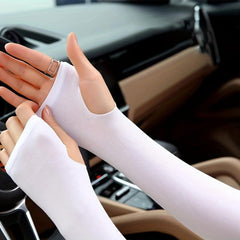 Elastic Sunscreen Sleeves UV Protection Cycling Gloves