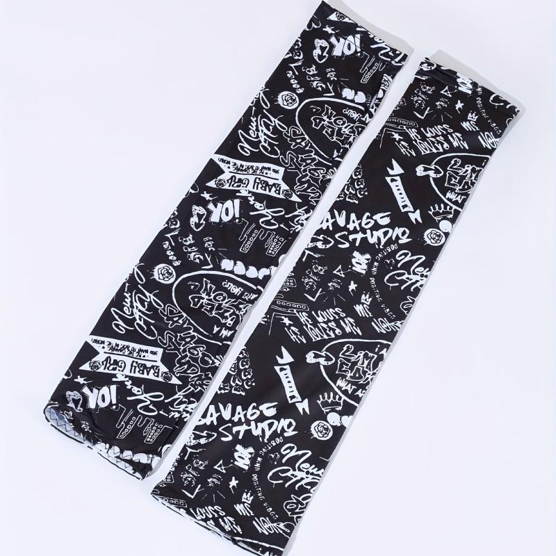 Hip Hop Graffiti Sunproof Mask and Ice Sleeves Set