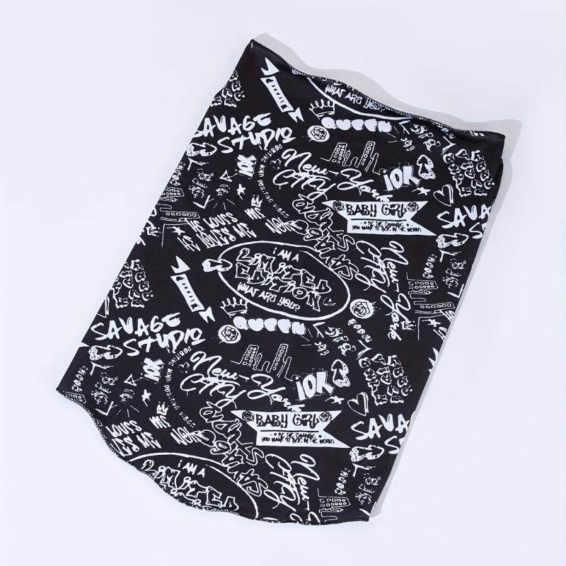 Hip Hop Graffiti Sunproof Mask and Ice Sleeves Set
