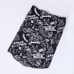 Hip Hop Graffiti Sunproof Mask and Ice Sleeves Set