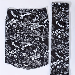 Hip Hop Graffiti Sunproof Mask and Ice Sleeves Set