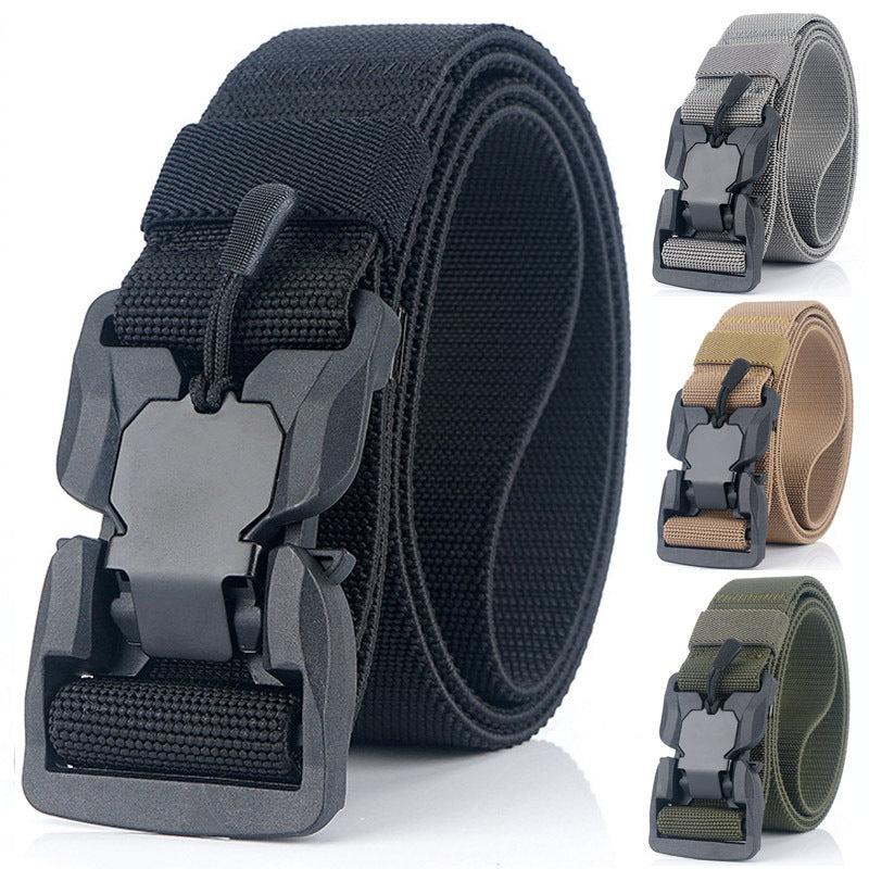 Men's Tactical Belt Quick Release Magnetic Buckle