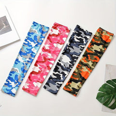 Camouflage Sunproof Ice Sleeves Outdoor Driving UV Protection Sports Gloves