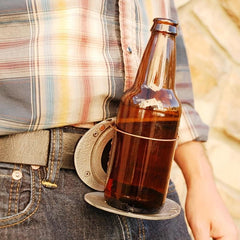 Portable Beer Belt Buckle Drink Holder Magnetic Suction Dual Purpose Buckle