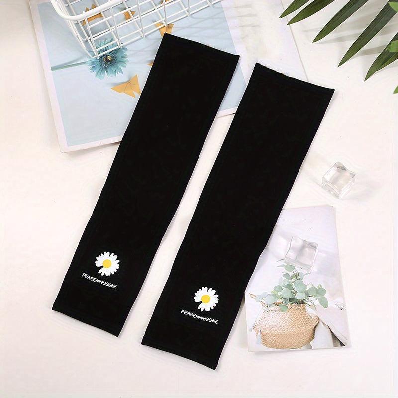 Daisy Arm Sleeves Sunscreen Ice Sleeves Outdoor Gloves