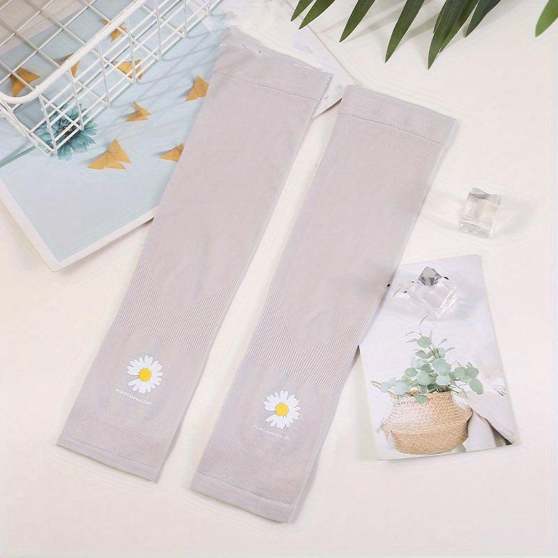 Daisy Arm Sleeves Sunscreen Ice Sleeves Outdoor Gloves