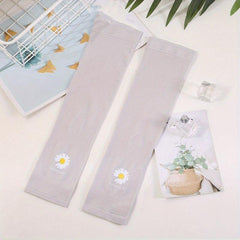 Daisy Arm Sleeves Sunscreen Ice Sleeves Outdoor Gloves