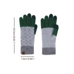 Warm Knitted Gloves for Men and Women Touch Screen Finger Driving