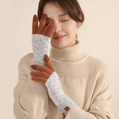Warm Knitted Gloves for Men and Women Touch Screen Finger Driving
