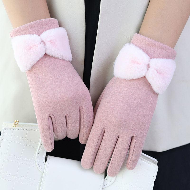 Women's Winter Fleece Warm Windproof Gloves