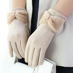 Women's Winter Fleece Warm Windproof Gloves