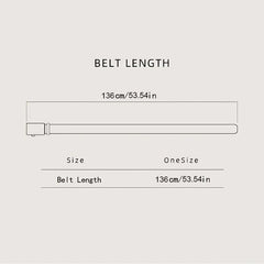 Geometric Figure Auto Buckle Men's Leather Belt