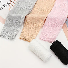 Elastic Lace Fingerless Gloves Women's Sunscreen Driving Long Gloves