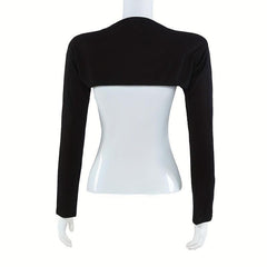 Long Sleeve Shrugs Solid Arm Sleeves Shawl Wraps