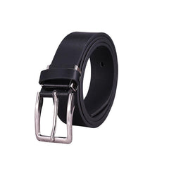 Casual Cowhide Belt with Square Pin Buckle for Men