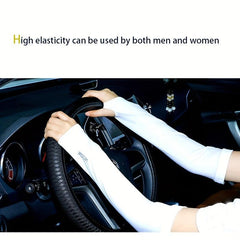 Summer Long Ice Sleeve Stripe UV Protection Arm Sleeves