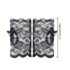 Women's Lace Gloves Half Fingerless Outdoor Driving Sun Protection Gloves