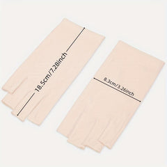 Soft Sunscreen Fingerless Gloves Elastic Casual Driving Cycling Short Ice Gloves