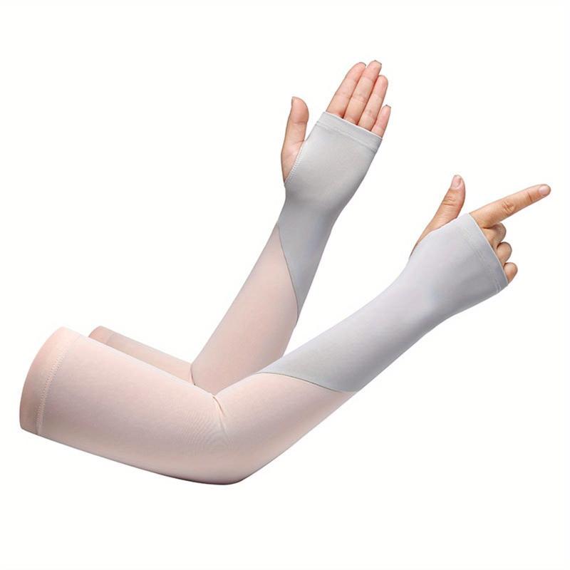 Block Ice Sleeves Long UV Protection Sleeves Outdoor Cycling Fishing Sunscreen
