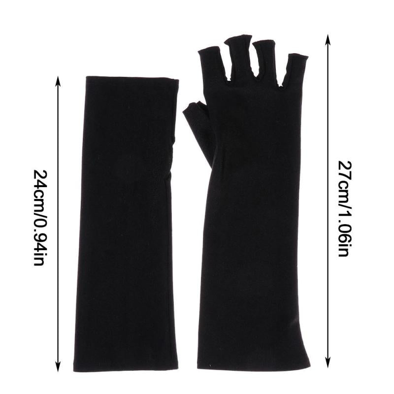Sunscreen Fingerless Gloves Medium Solid Wrist Gloves
