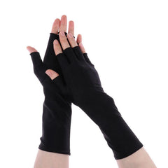 Sunscreen Fingerless Gloves Medium Solid Wrist Gloves