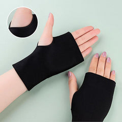 Sunscreen Fingerless Gloves Medium Solid Wrist Gloves