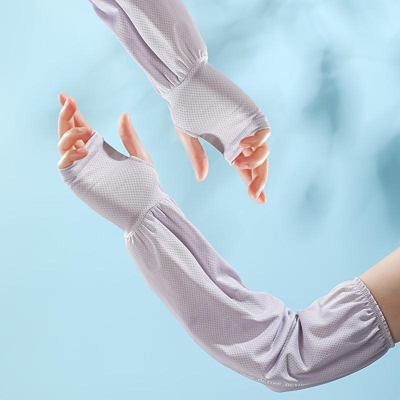 Ice Silk Sun Proof Sleeve Gloves Anti UV Guard