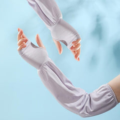 Ice Silk Sun Proof Sleeve Gloves Anti UV Guard