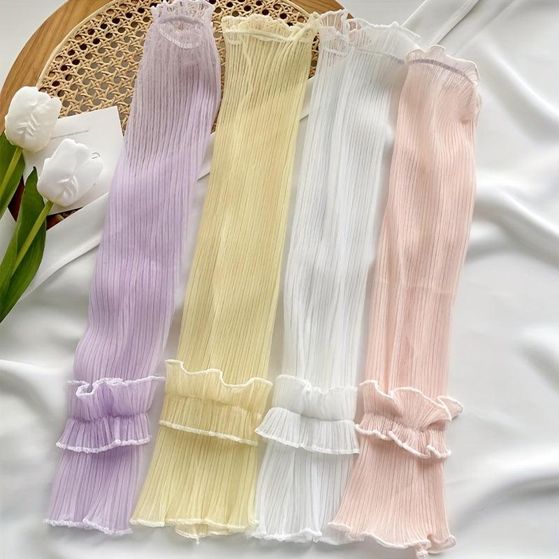 Lace Loose Sleeves Sunproof Gloves for Women