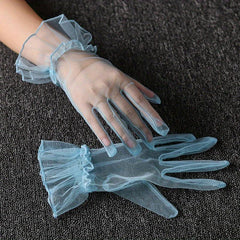 Candy Ruffles Gloves for Party Prom Wedding